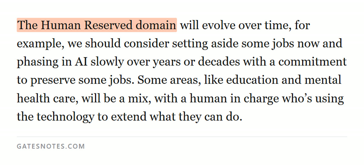 The Human Reserved domain