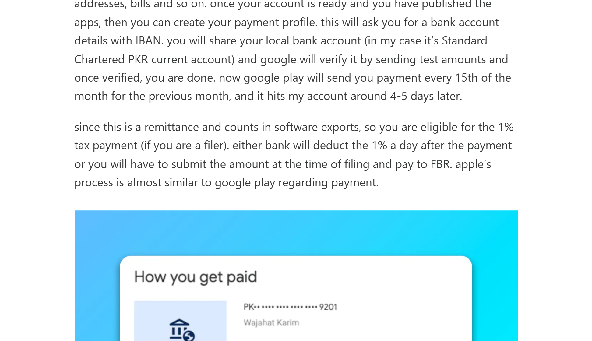 His newsletter: counts in software exports, 1% tax payment if you are a filer